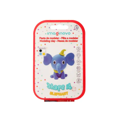 Pasta para modelar imaginovo de secado al aire set de colores surtidos con instrucciones elefante