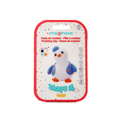 Pasta para modelar imaginovo de secado al aire set de colores surtidos con instrucciones pinguino
