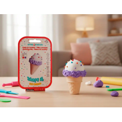 Pasta para modelar imaginovo de secado al aire set de colores surtidos con instrucciones helado