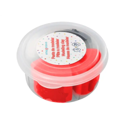 Pasta para modelar imaginovo de secado al aire set de colores surtidos con instrucciones dinosaurio rojo