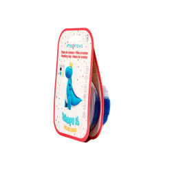 Pasta para modelar imaginovo de secado al aire set de colores surtidos con instrucciones dinosaurio azul