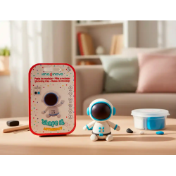 Pasta para modelar imaginovo de secado al aire set de colores surtidos con instrucciones astronauta