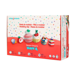 Pasta para modelar imaginovo de secado al aire set de 12 colores shape it dessert dream herramientas e instrucciones