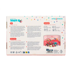 Pasta para modelar imaginovo de secado al aire set de 12 colores shape it dessert dream herramientas e instrucciones