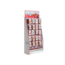 Expositor pasta para modelar imaginovo de secado al aire set de colores con 20 ganchos 64 unidades 620x1300x500 mm