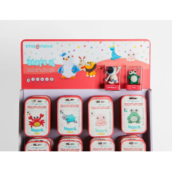 Expositor pasta para modelar imaginovo de secado al aire set de colores con 20 ganchos 64 unidades 620x1300x500 mm