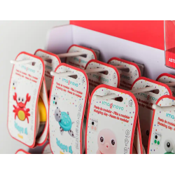 Expositor pasta para modelar imaginovo de secado al aire set de colores con 20 ganchos 64 unidades 620x1300x500 mm