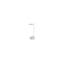 Lampara de escritorio q-connect led 5w 250 lm con lupa iluminación ajustable blanco