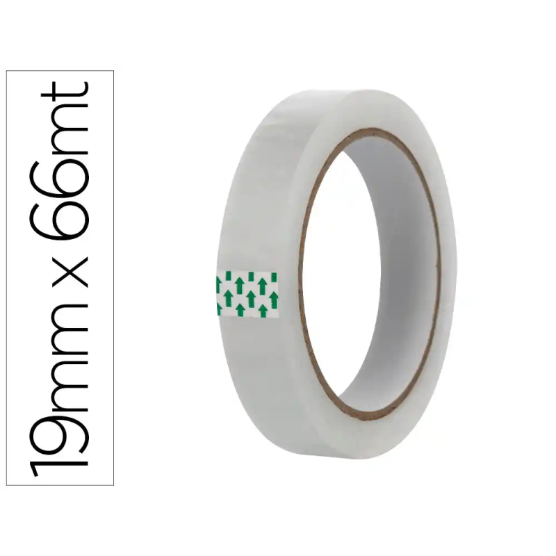 Cinta adhesiva greening transparente 66 mt x 19 mm