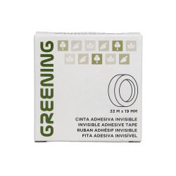 Cinta adhesiva greening invisible 33 mt x 19 mm