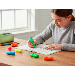 Rotulador imaginovo fluorescente safari glow neon animales y clip caja de 6 unidades surtidas