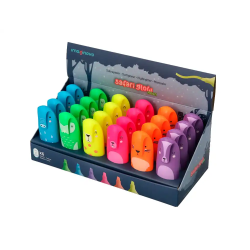 Rotulador imaginovo fluorescente safari glow neon animales y clip surtidos