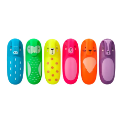 Rotulador imaginovo fluorescente safari glow neon animales y clip surtidos