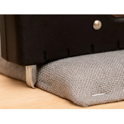 Grapadora q-connect clavadora manual ligera con cuerpo de plastico resistente color negro usa grapas 23/6-8