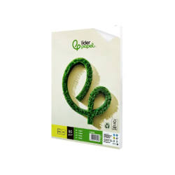 Papel liderpapel a4 80g/m2 reciclado liso paquete de 100 hojas