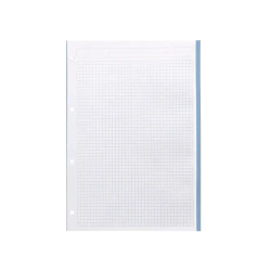 Recambio liderpapel a4 120 hojas 90gr cuadro 5 mm 4 taladros bandas de 5 colores pasteles