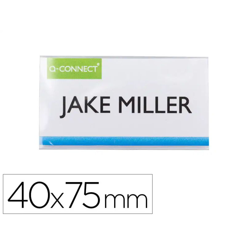 Identificador q-connect kf14137 con clip magnetico apertura superior 40x75 mm