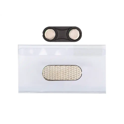 Identificador q-connect kf14137 con clip magnetico apertura superior 40x75 mm