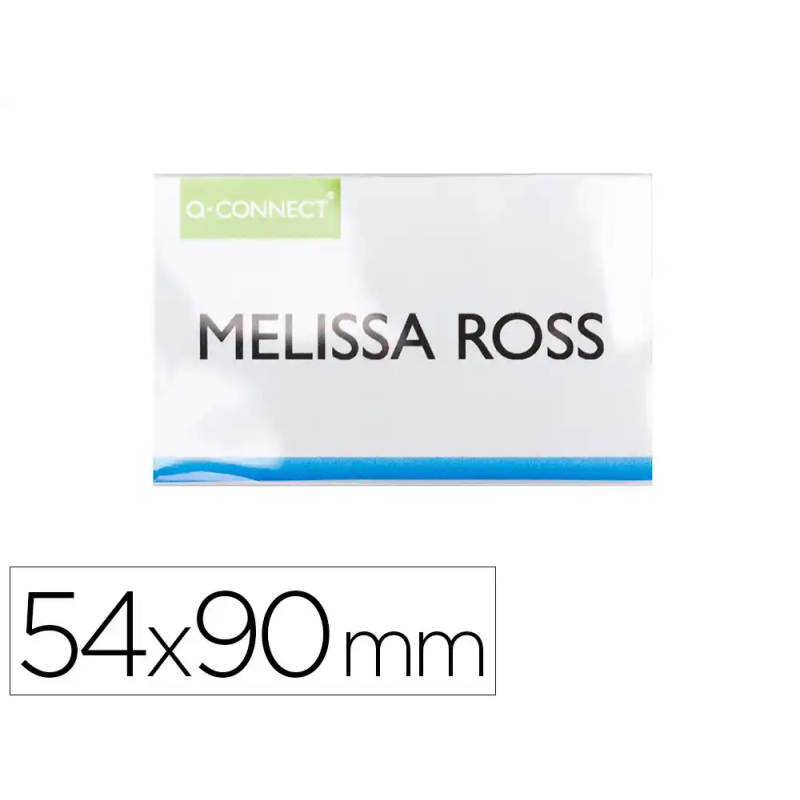 Identificador q-connect kf14138 con clip magnetico apertura superior 54x90 mm