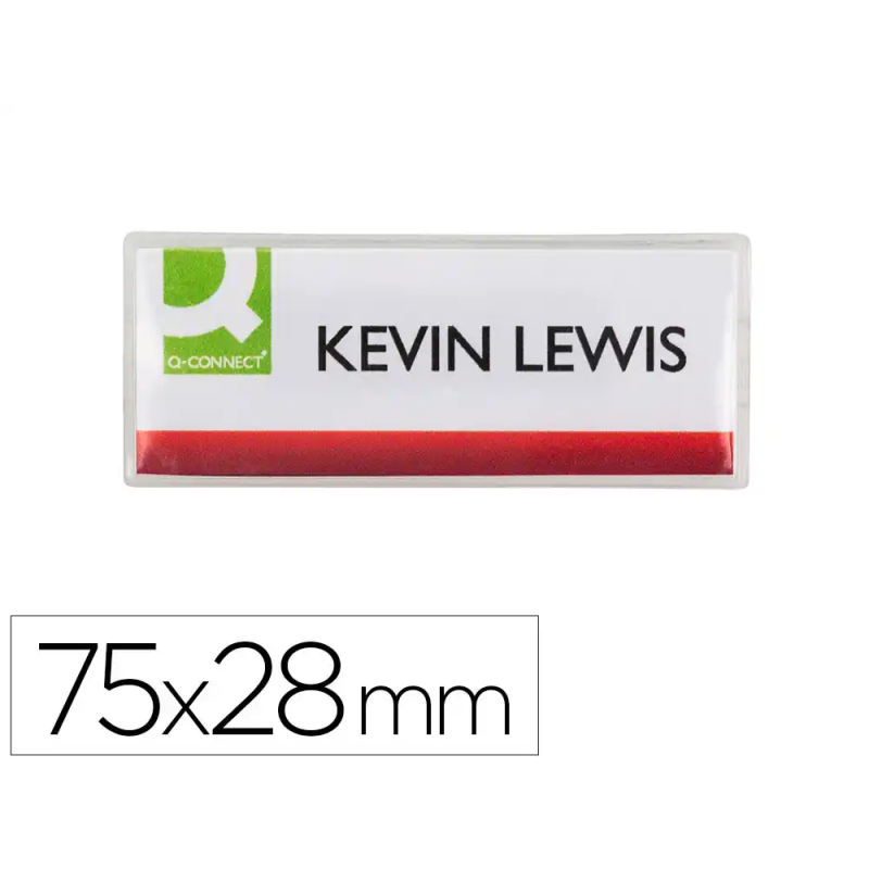 Identificador q-connect kf14139 con clip magnetico apertura superior 75x28 mm