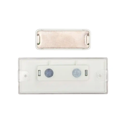 Identificador q-connect kf14139 con clip magnetico apertura superior 75x28 mm