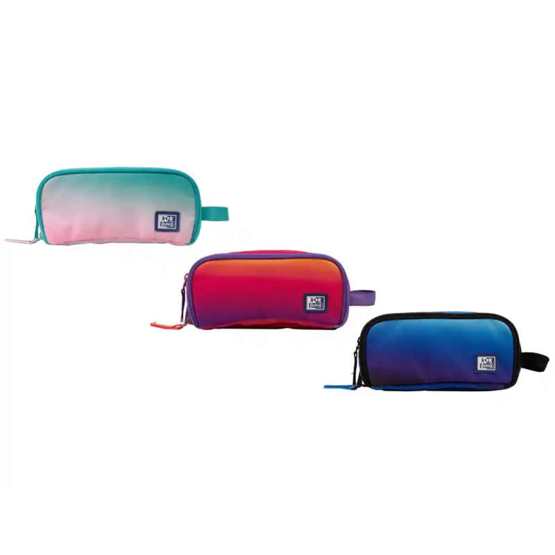 Estuche portatodo oxford kangoo gradient surtidos tres cremalleras 80x100x220 mm