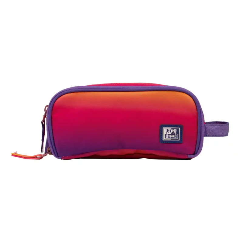 Estuche portatodo oxford kangoo gradient sunset tres cremalleras 80x100x220 mm