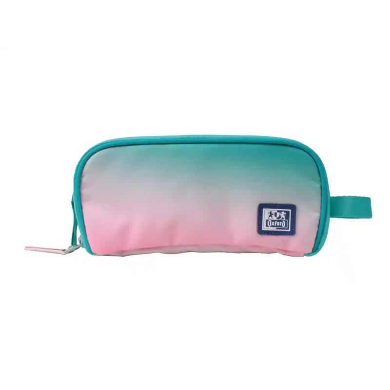 Estuche portatodo oxford kangoo gradient ocean tres cremalleras 80x100x220 mm