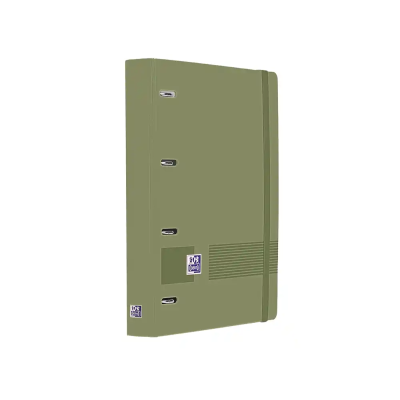 Carpeta 4 anillas oxford europeanbinder live&go tapa polifoam din a4 + recambio 120 hojas cuadro 5 mm verde