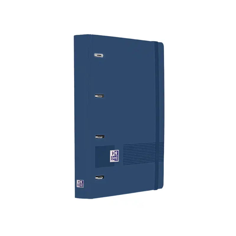 Carpeta 4 anillas oxford europeanbinder live&go tapa polifoam din a4 + recambio 120 hojas cuadro 5 mm azul