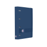 Carpeta 4 anillas oxford europeanbinder live&go tapa polifoam din a4 + recambio 120 hojas cuadro 5 mm azul