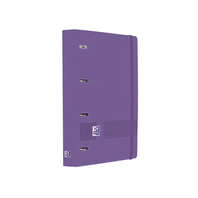 Carpeta 4 anillas oxford europeanbinder live&go tapa polifoam din a4 + recambio 120 hojas cuadro 5 mm lila