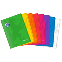 Libreta escolar oxford easybook tapa plastico din a4 48 hojas horizontal colores surtidos