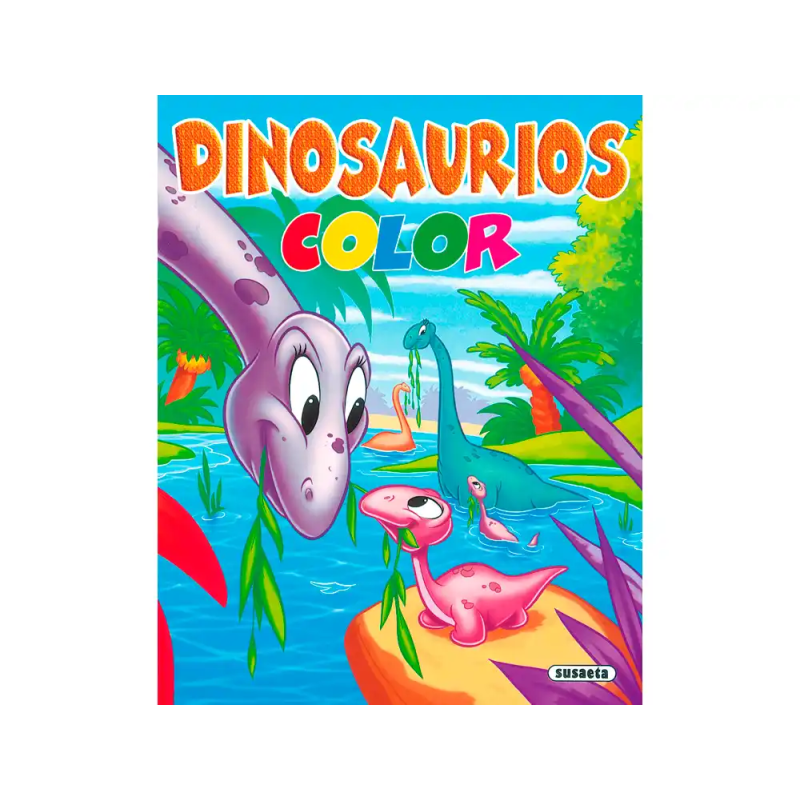 Cuaderno de colorear susaeta dinosaurios 16 paginas 21,5x27 cm