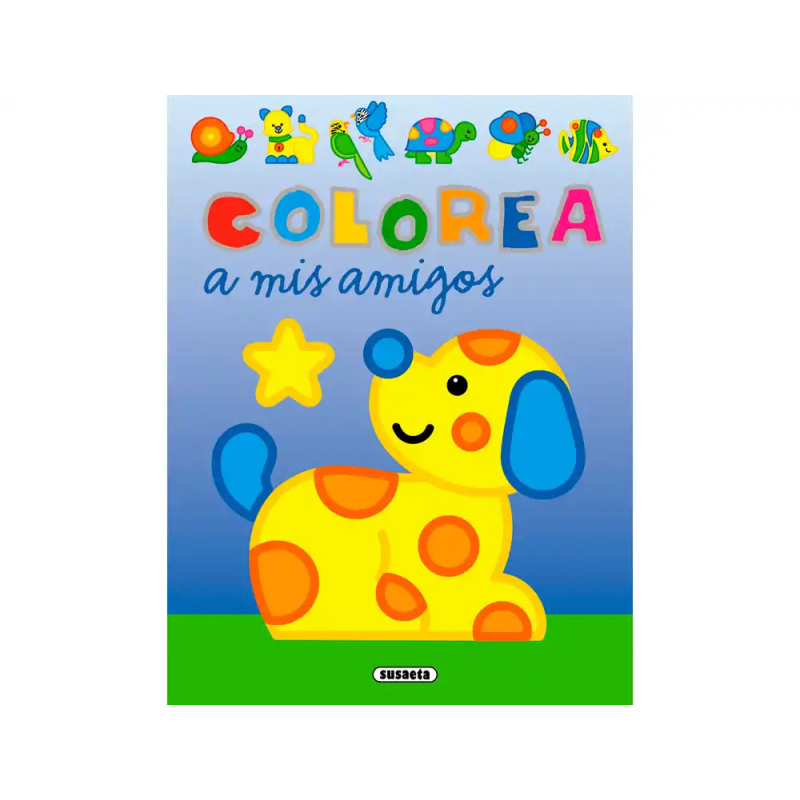 Cuaderno de colorear susaeta colorea a mis amigos 12 paginas 20x27 cm