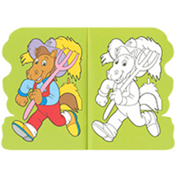 Cuaderno de colorear susaeta troquelado 16 paginas 20x28 cm