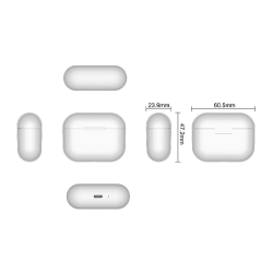 Auricular daewoo tws in-ear bluetooth 5.3 con estuche de carga usb tipo-c autonomia 6 horas color blanco