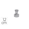 Iman maul conico de neodimio 1,2 cm diametro peso max. 3,5 kg color plata pack de 5 unidades