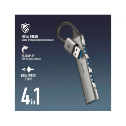 Hub ngs 4 puertos 3 usb 2.0 y 1 usb 3.2 gen 1