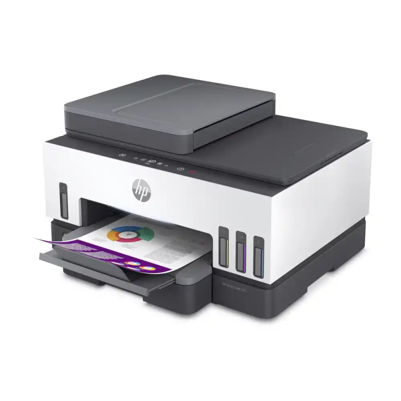 Equipo multifuncion hp smart tank 7605 all in one tinta color a4 15ppm negro/9ppm color escaner copia impresora