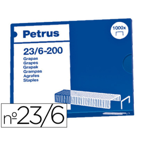 Grapas petrus nº 23/6 caja...