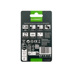 Memoria usb q-connect flash drive 128 gb 3.2 tipo c