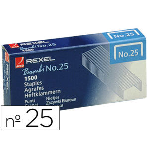 Grapas rexel nº25 21/4 caja...