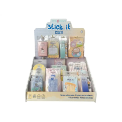 Bloc notas adhesivas imaginovo expositor sobremesa pvc 160 unidades surtidas 310x270x420 mm