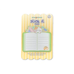 Bloc notas adhesivas imaginovo meow 20 hojas cuaderno 70x70 mm