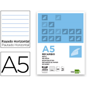 Recambio liderpapel a5 120...