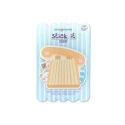 Bloc notas adhesivas imaginovo meow 20 hojas telefono 70x70 mm