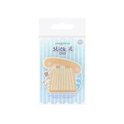 Bloc notas adhesivas imaginovo meow 20 hojas telefono 70x70 mm