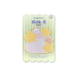 Bloc notas adhesivas imaginovo meow 20 hojas nubes 70x70 mm