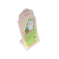 Bloc notas adhesivas imaginovo bunny con soporte 20 hojas verde 60x125 mm